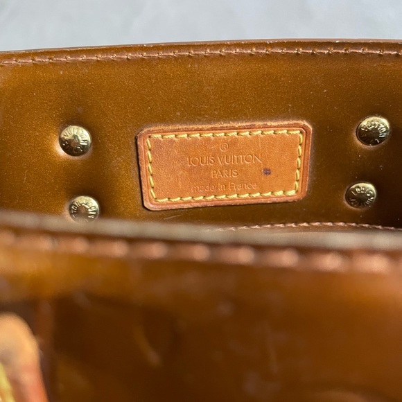 ❌SOLD❌ Louis Vuitton Monogram Brown/Bronze Vernis Reade PM Handbag - Picture 15 of 17